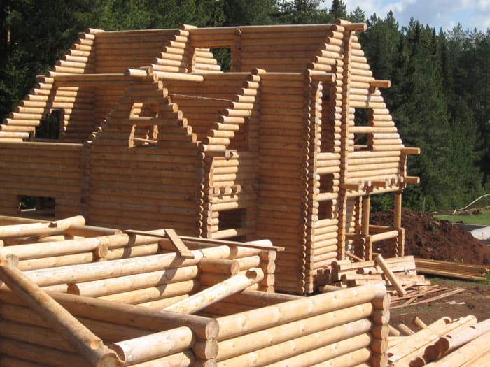 PREFAB GLULAM_DRY TIMBER OR CYLINDER LOG WOODEN HOUSES _RUS_